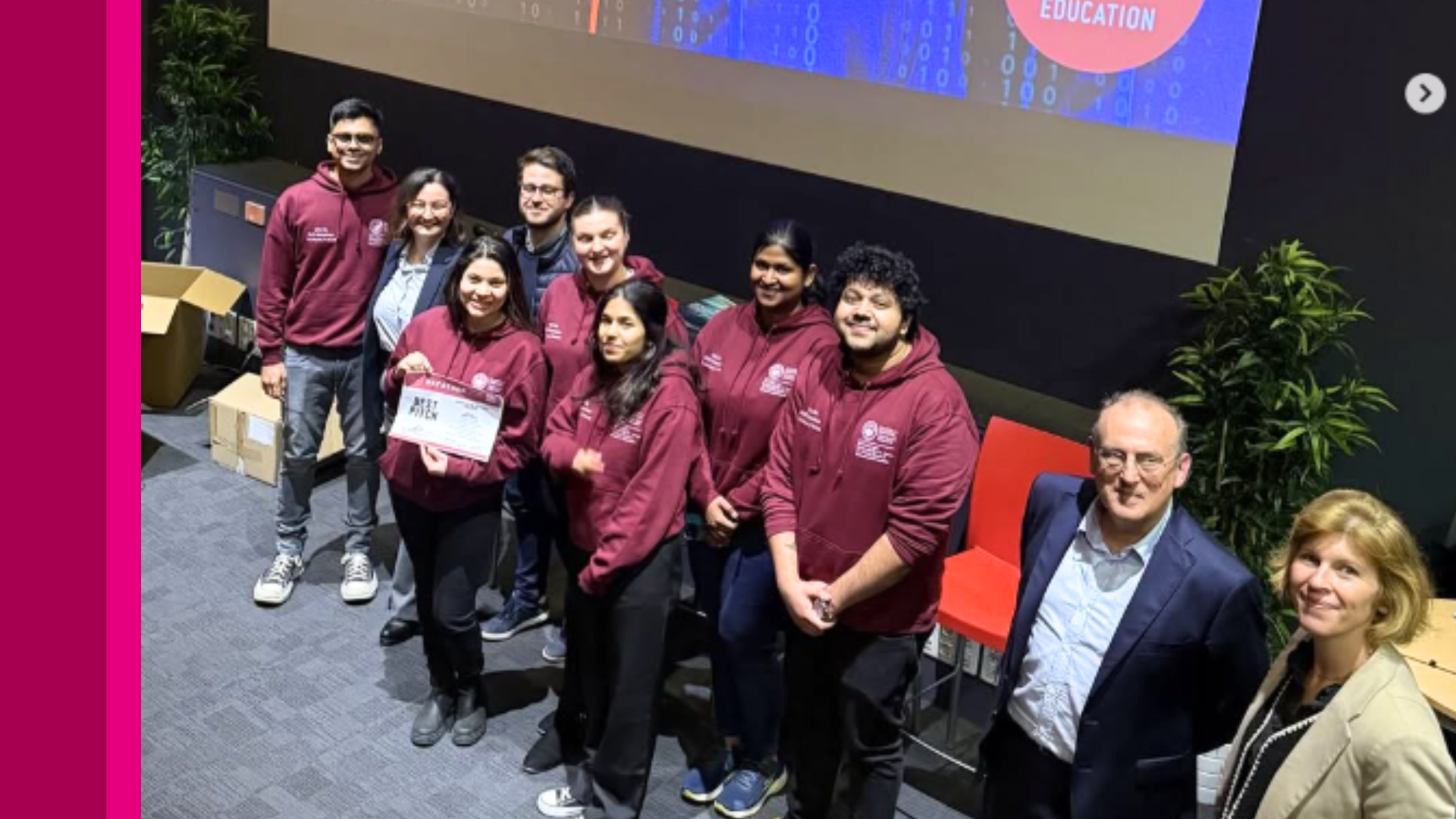 MSc Business Analytics students took home the Best Business Presentation Award at the TBS Education Datathon