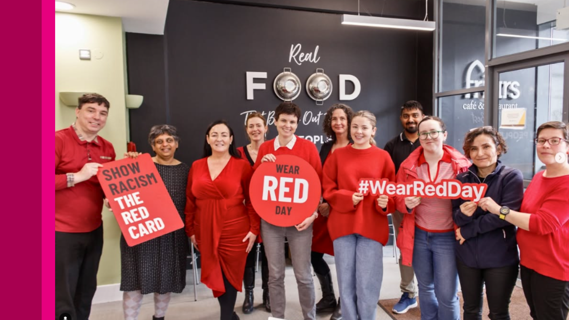 Wear Red Day on Friday, 21 March, J.E. Cairnes School of Business and Economics