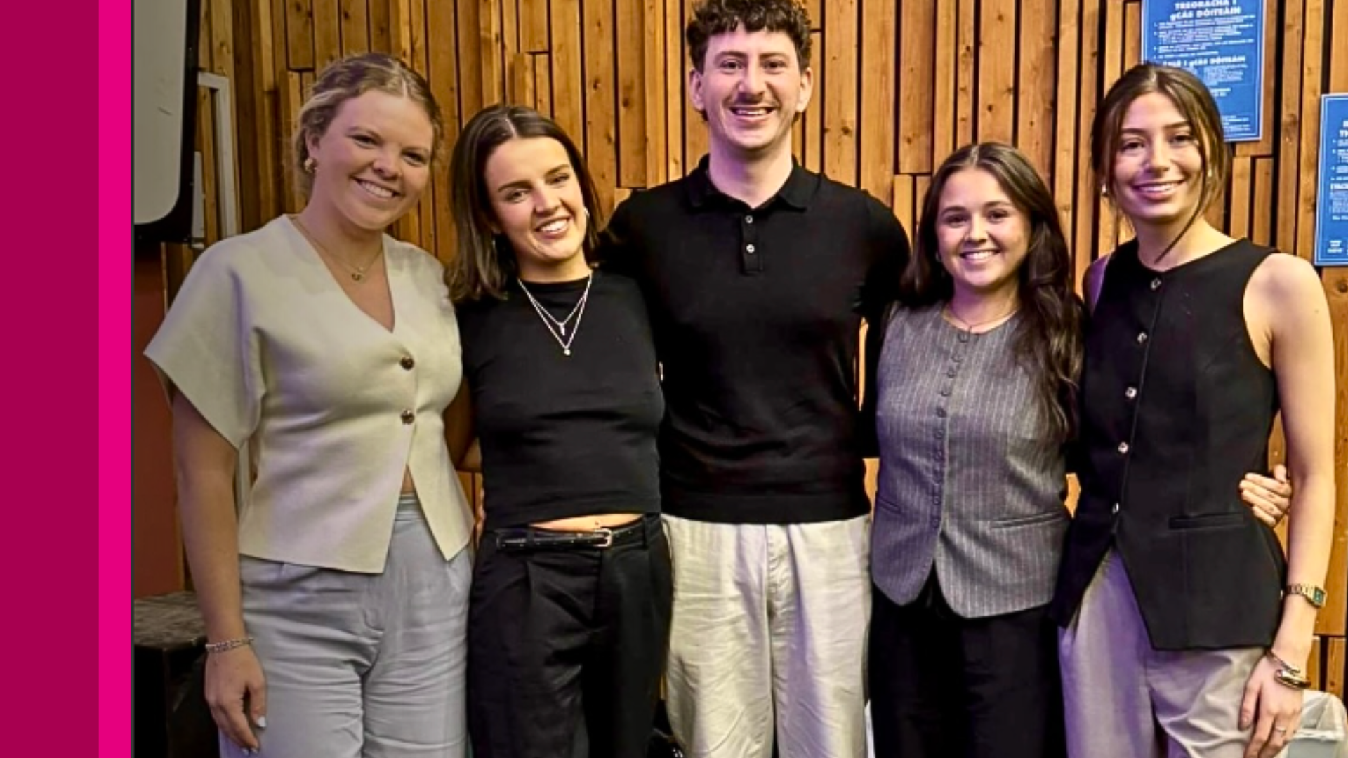  final-year Commerce students who reached the final four of the PwC Innovation, Creativity and Enterprise competition with their social enterprise Plough to Plate.