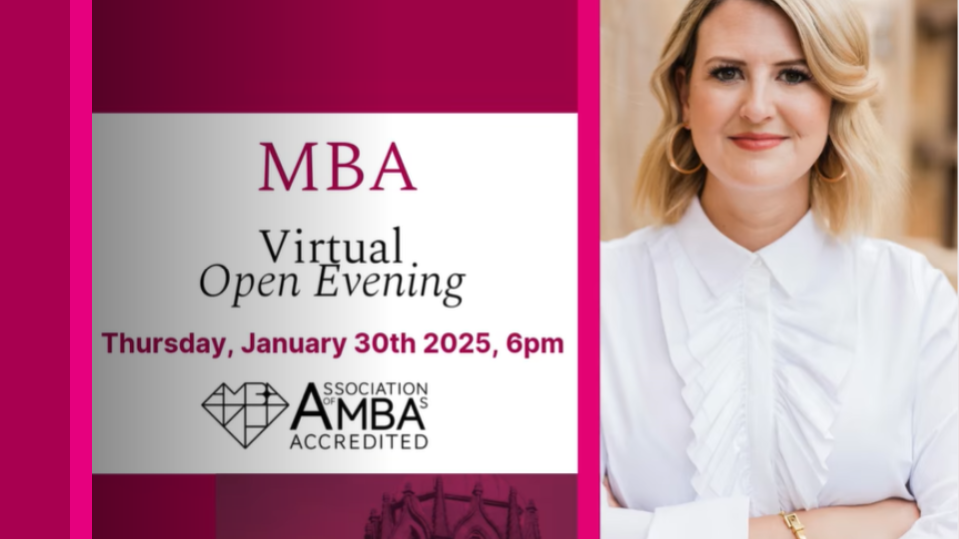 Accelerate Your Leadership Potential with Our MBA Programme - Join us for our Virtual Information Evening - January 30th